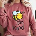 Bee Kind Bumble Bee Anti Bullying Teacher Kindness Matters Comfort Colors Sweatshirt Crimson Bee Kind Bumble Bee Anti Bullying Teacher Kindness Matters Comfort Colors Sweatshirt Crimson