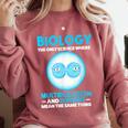 Biology Facts Science Teacher Student Biologist Comfort Colors Sweatshirt Crimson