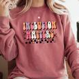 Boho Inclusion Matters Special Education SPED Teacher Women Comfort Colors Sweatshirt Crimson Boho Inclusion Matters Special Education SPED Teacher Women Comfort Colors Sweatshirt Crimson