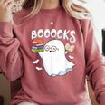 Books Halloween Librarian Teacher Reader Reading Book Lover Comfort Colors Sweatshirt Crimson Books Halloween Librarian Teacher Reader Reading Book Lover Comfort Colors Sweatshirt Crimson