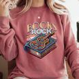 Books Rock Rock'n Roll Science Of Reading Teachers Guitar Comfort Colors Sweatshirt Crimson Books Rock Rock'n Roll Science Of Reading Teachers Guitar Comfort Colors Sweatshirt Crimson