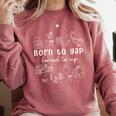 Born To Yap Forced To IEP I Encourage Progress SPED Teacher Comfort Colors Sweatshirt Crimson Born To Yap Forced To IEP I Encourage Progress SPED Teacher Comfort Colors Sweatshirt Crimson
