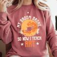 My Broom Broke So Now I Teach Art Teacher Halloween Costume For Men Women Comfort Colors Sweatshirt Crimson My Broom Broke So Now I Teach Art Teacher Halloween Costume For Men Women Comfort Colors Sweatshirt Crimson