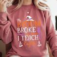 My Broom Broke So Now I Teach English English Teacher Witch Comfort Colors Sweatshirt Crimson My Broom Broke So Now I Teach English English Teacher Witch Comfort Colors Sweatshirt Crimson