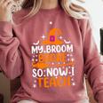My Broom Broke So Now I Teach Halloween Teacher Comfort Colors Sweatshirt Crimson My Broom Broke So Now I Teach Halloween Teacher Comfort Colors Sweatshirt Crimson