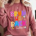 Bruh We Back Teachers First Day Back To School Teachers Comfort Colors Sweatshirt Crimson Bruh We Back Teachers First Day Back To School Teachers Comfort Colors Sweatshirt Crimson