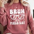 Bruh It's Field Day Teacher Boys Girls Kids Happy Field Day Comfort Colors Sweatshirt Crimson Bruh It's Field Day Teacher Boys Girls Kids Happy Field Day Comfort Colors Sweatshirt Crimson