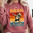 Bruh It's Field Day Teacher Happy Field Day Dabbing Boy Comfort Colors Sweatshirt Crimson Bruh It's Field Day Teacher Happy Field Day Dabbing Boy Comfort Colors Sweatshirt Crimson