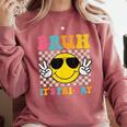 Bruh It's Fri-Yay Friday Weekend Smile Face Teacher Student Comfort Colors Sweatshirt Crimson Bruh It's Fri-Yay Friday Weekend Smile Face Teacher Student Comfort Colors Sweatshirt Crimson