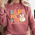Bruh We Out Teacher Retro Last Day Of School Boys Girls Kids Comfort Colors Sweatshirt Crimson Bruh We Out Teacher Retro Last Day Of School Boys Girls Kids Comfort Colors Sweatshirt Crimson