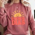 Buenos Dias Spanish Teacher Appreciation Back To School Comfort Colors Sweatshirt Crimson Buenos Dias Spanish Teacher Appreciation Back To School Comfort Colors Sweatshirt Crimson