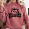 Bulldogs Teacher Student School Sports Fan Team Spirit Comfort Colors Sweatshirt Crimson