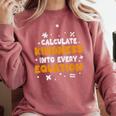 Calculate Kindness Into Every Equation Math Teacher School Comfort Colors Sweatshirt Crimson Calculate Kindness Into Every Equation Math Teacher School Comfort Colors Sweatshirt Crimson