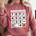 Calculator Easy Halloween Costume For Math Teacher Comfort Colors Sweatshirt Crimson Calculator Easy Halloween Costume For Math Teacher Comfort Colors Sweatshirt Crimson