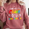 Some Call It Chaos We Call It Kindergarten Teacher Comfort Colors Sweatshirt Crimson Some Call It Chaos We Call It Kindergarten Teacher Comfort Colors Sweatshirt Crimson