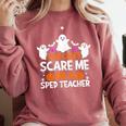 You Can't Scare Me I'm A SPED Teacher Shirt Halloween For Men Women Comfort Colors Sweatshirt Crimson