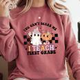 You Cant Scare Me I Teach First Grade Teacher Halloween Comfort Colors Sweatshirt Crimson You Cant Scare Me I Teach First Grade Teacher Halloween Comfort Colors Sweatshirt Crimson