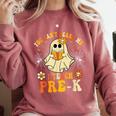 You Can't Scare Me I Teach Pre-K Halloween Teacher Ghost Comfort Colors Sweatshirt Crimson You Can't Scare Me I Teach Pre-K Halloween Teacher Ghost Comfort Colors Sweatshirt Crimson