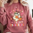 You Can't Scare Me I Teach Preschool Teacher Team Halloween Comfort Colors Sweatshirt Crimson