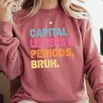 Capital Letters And Periods Bruh Teacher Bruh Teache Comfort Colors Sweatshirt Crimson Capital Letters And Periods Bruh Teacher Bruh Teache Comfort Colors Sweatshirt Crimson