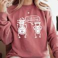 Chemistry Science Teacher I Think You'Re Overreacting Men Women Girls Kids Comfort Colors Sweatshirt Crimson Chemistry Science Teacher I Think You'Re Overreacting Men Women Girls Kids Comfort Colors Sweatshirt Crimson