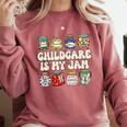 Childcare Is My Jam Child Care Teacher School Psychologist Comfort Colors Sweatshirt Crimson Childcare Is My Jam Child Care Teacher School Psychologist Comfort Colors Sweatshirt Crimson
