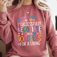 Childcare Teacher Negotiate With Toddlers Daycare Provider Comfort Colors Sweatshirt Crimson