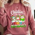 Chillin With My Pre-K Snowmies Christmas Teacher Xmas Comfort Colors Sweatshirt Crimson Chillin With My Pre-K Snowmies Christmas Teacher Xmas Comfort Colors Sweatshirt Crimson