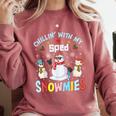 Chillin With My Sped Snowmies Teacher Student Christmas Comfort Colors Sweatshirt Crimson Chillin With My Sped Snowmies Teacher Student Christmas Comfort Colors Sweatshirt Crimson
