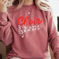 Choir Chorister Choir Teacher Choir Director Comfort Colors Sweatshirt Crimson Choir Chorister Choir Teacher Choir Director Comfort Colors Sweatshirt Crimson