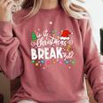 Is It Christmas Break Yet Teacher Xmas Light Santa Hat Comfort Colors Sweatshirt Crimson Is It Christmas Break Yet Teacher Xmas Light Santa Hat Comfort Colors Sweatshirt Crimson