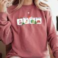 Christmas Santa Special Education SPED Teacher Xmas PJ Comfort Colors Sweatshirt Crimson