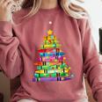 Christmas Tree Made Of Crayons School Teacher Life Student Comfort Colors Sweatshirt Crimson Christmas Tree Made Of Crayons School Teacher Life Student Comfort Colors Sweatshirt Crimson