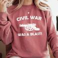 Civil War It Was A Blast History Teacher T-Shirt Comfort Colors Sweatshirt Crimson