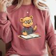 Classroom Fun With Teddy Bear Teacher Comfort Colors Sweatshirt Crimson Classroom Fun With Teddy Bear Teacher Comfort Colors Sweatshirt Crimson