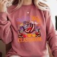 Way To Classroom Halloween Witch Three Cute Sloths Teacher Comfort Colors Sweatshirt Crimson Way To Classroom Halloween Witch Three Cute Sloths Teacher Comfort Colors Sweatshirt Crimson