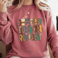 Coffee Teach Repeat Leopard Print Back To School Teachers Comfort Colors Sweatshirt Crimson Coffee Teach Repeat Leopard Print Back To School Teachers Comfort Colors Sweatshirt Crimson