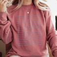 College Ruled Lined Paper Student Teacher Professor Costume Comfort Colors Sweatshirt Crimson