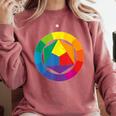 Color Wheel Palette Shirt Artist Painter Art Teacher Tshirt Comfort Colors Sweatshirt Crimson