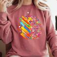 Colorful Brain Art Teacher Artist Painter Student Comfort Colors Sweatshirt Crimson Colorful Brain Art Teacher Artist Painter Student Comfort Colors Sweatshirt Crimson