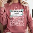 Composition Book Notebook Teachers Matching Group Halloween Comfort Colors Sweatshirt Crimson Composition Book Notebook Teachers Matching Group Halloween Comfort Colors Sweatshirt Crimson
