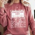 Composition Book Notebook Teachers Matching Group Halloween Comfort Colors Sweatshirt Crimson Composition Book Notebook Teachers Matching Group Halloween Comfort Colors Sweatshirt Crimson