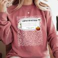 Composition Notebook Costume Adult Halloween For Teachers Comfort Colors Sweatshirt Crimson Composition Notebook Costume Adult Halloween For Teachers Comfort Colors Sweatshirt Crimson