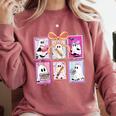Coquette Bow Spooky Teacher Ghost Halloween Trick Or Teach Comfort Colors Sweatshirt Crimson Coquette Bow Spooky Teacher Ghost Halloween Trick Or Teach Comfort Colors Sweatshirt Crimson