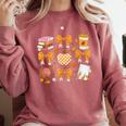 Coquette Bow Teacher Thanksgiving Fall Autumn Girls Women Comfort Colors Sweatshirt Crimson Coquette Bow Teacher Thanksgiving Fall Autumn Girls Women Comfort Colors Sweatshirt Crimson