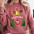 Crayon Box Fun Teacher Student Crayon Squad Halloween 2022 Comfort Colors Sweatshirt Crimson Crayon Box Fun Teacher Student Crayon Squad Halloween 2022 Comfort Colors Sweatshirt Crimson