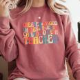 Created By God Chosen By Jesus Called To Be a Teacher Comfort Colors Sweatshirt Crimson Created By God Chosen By Jesus Called To Be a Teacher Comfort Colors Sweatshirt Crimson