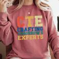 CTE Teacher Education Career Technical Comfort Colors Sweatshirt Crimson CTE Teacher Education Career Technical Comfort Colors Sweatshirt Crimson