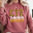 CTE Teacher Middle School High School Teach Career Men Women Comfort Colors Sweatshirt Crimson