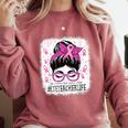 CTE Teacher In October We Wear Pink Breast Cancer Awareness Comfort Colors Sweatshirt Crimson CTE Teacher In October We Wear Pink Breast Cancer Awareness Comfort Colors Sweatshirt Crimson
